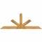 Ekena Millwork Saratoga Rough Sawn Timber Gable Bracket, Western Red Cedar, 96"W x 36"H x 4"D x 6"F, 9/12 Pitch GBW096X36X0406SAR00RWR - alternate 1